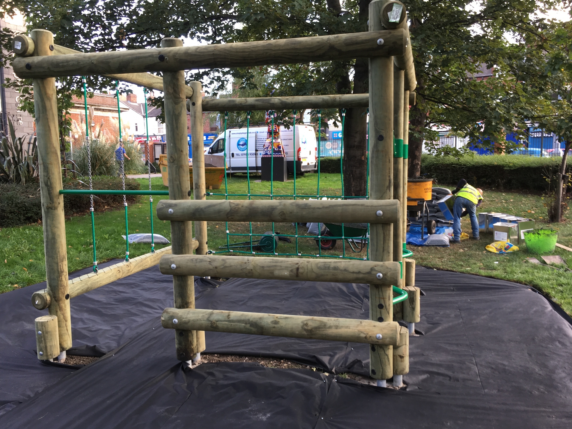 wooden play equipment