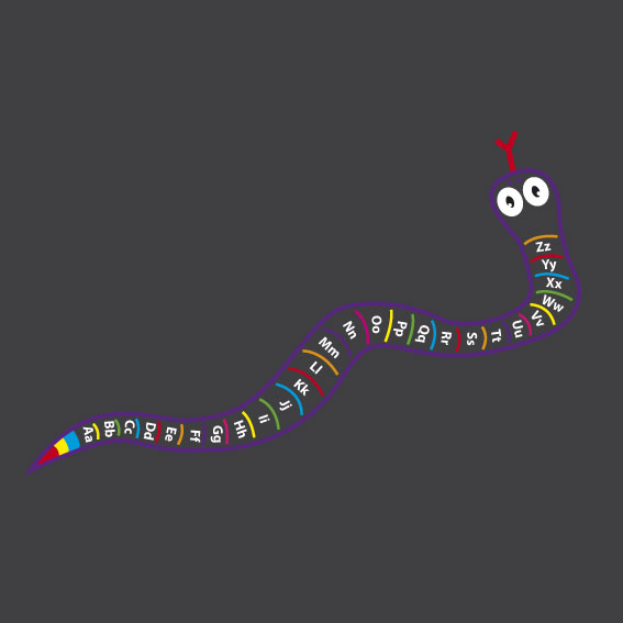 A-Z Snake Outline 10m x 4m
