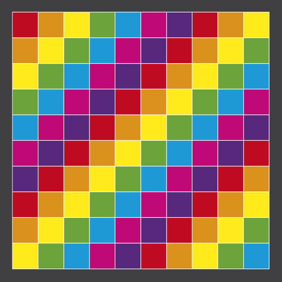 1-100 Grid Blank 3m x 3m