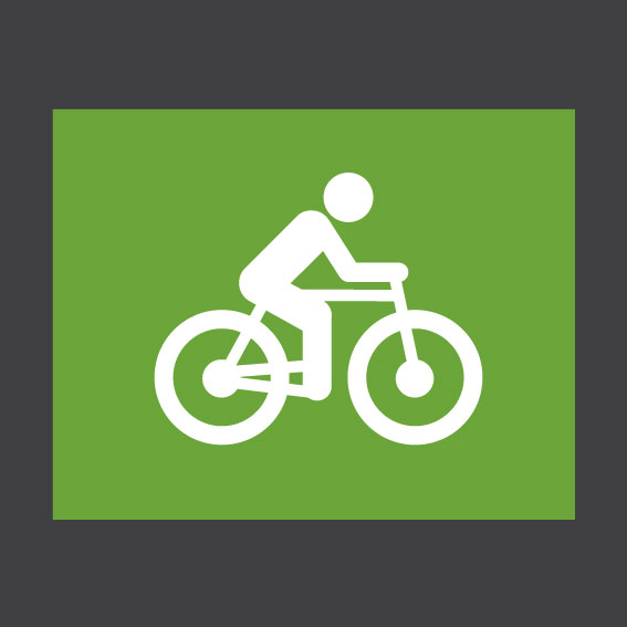 Cycle Sign 1m x 1m