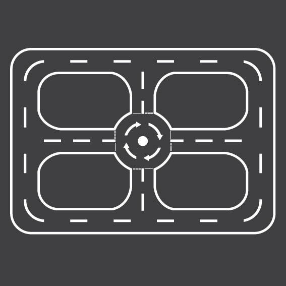 Roadway Roundabout 10m x 7m