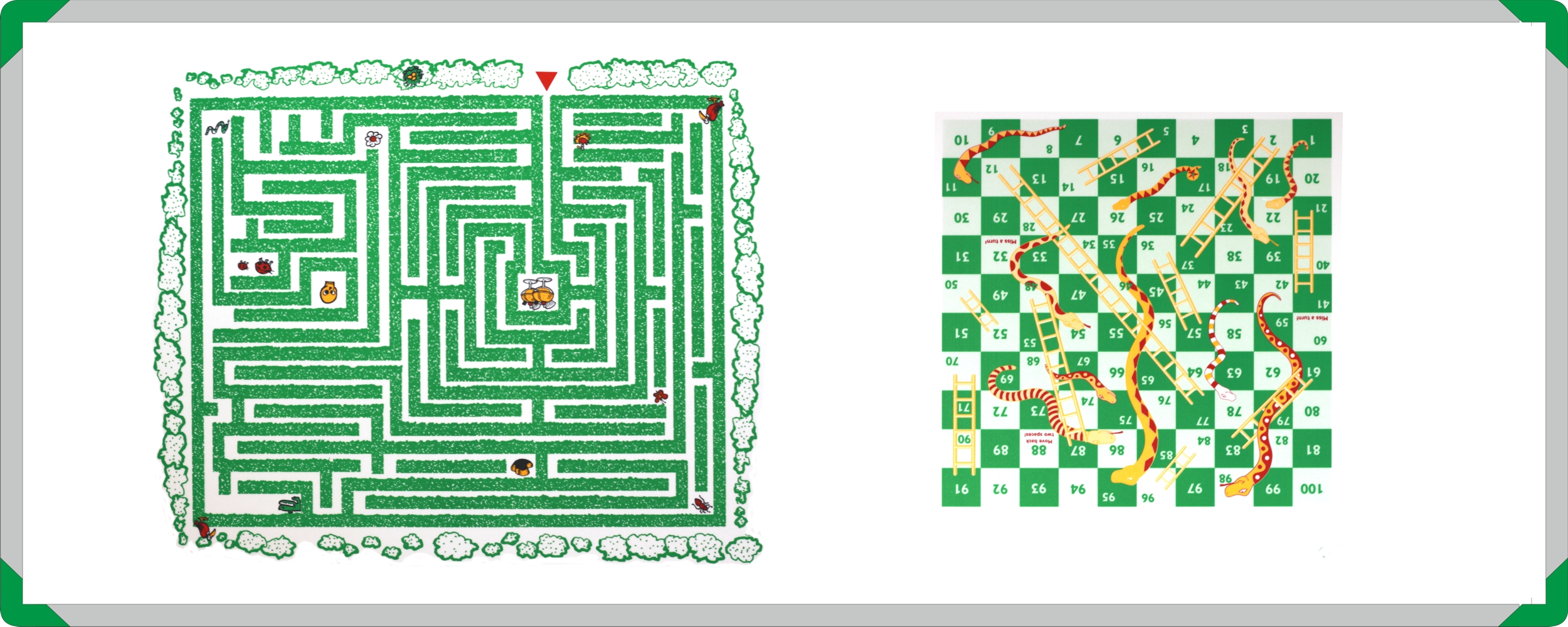 Maze with Snakes and Ladders