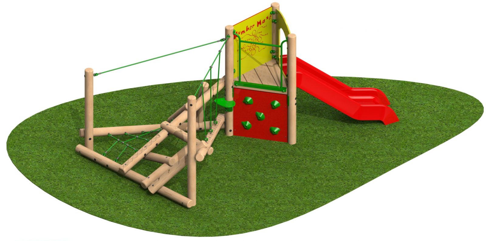 Clamber Stack Midi with Deck & Slide