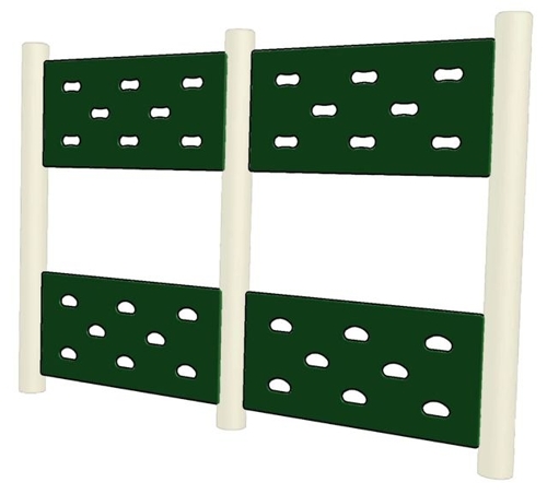 Straight Plain Spilt Traverse Wall 