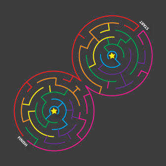 NEW Circle Maze Double 8m x 4m