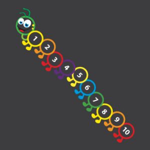 1-10 Caterpillar Outline 3m x 0.5m