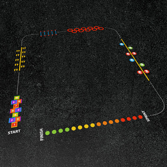 Fun Fitness Trail 2   15m x 13m