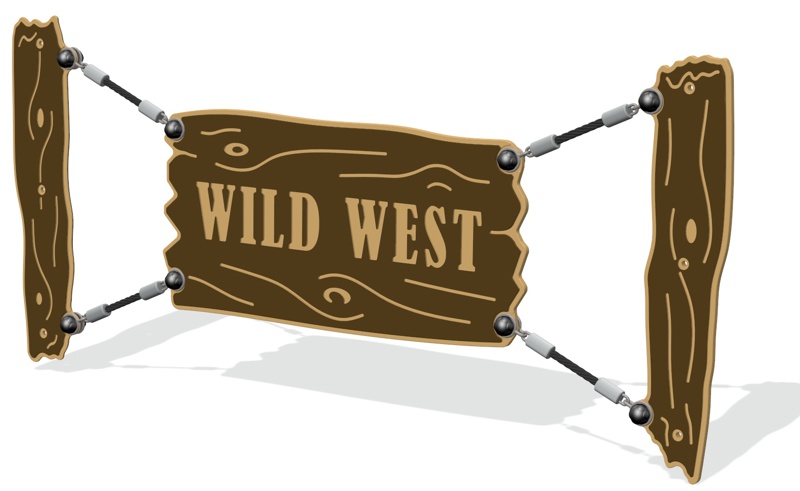 Wild West Rope Sign