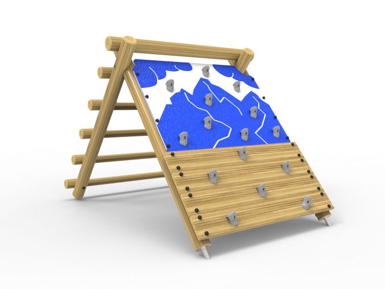 Premium-A-Frame Rock Wall & Log Climber - Large