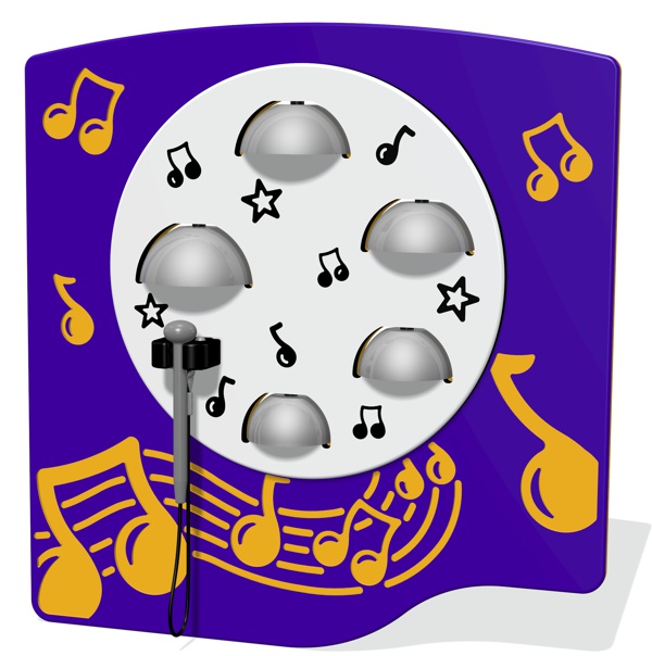 5 Bells Musical Play Panel