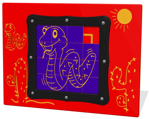 Tile Slide Snake Play Panel