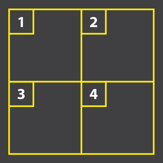 Four Square Game 4m x 4m