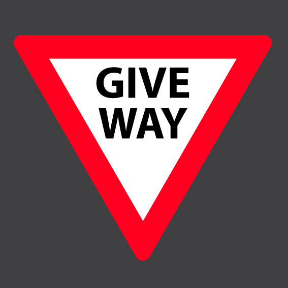 Give Way 0.5m x 0.5m