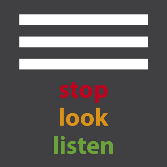 Zebra Crossing including Stop Look & Listen 1m x 1m