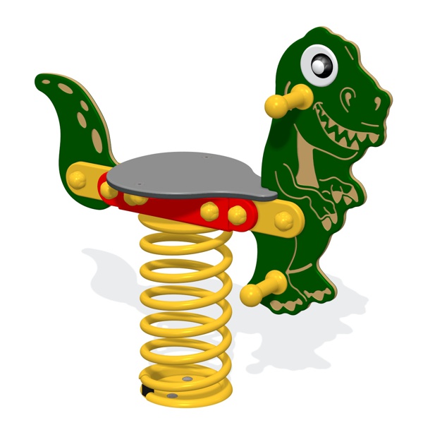 Simply Playgrounds | Sit on T Rex Spring Rocker