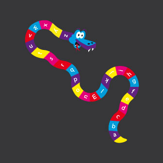 NEW A-Z Snake 3 Lowercase 6M X 2M